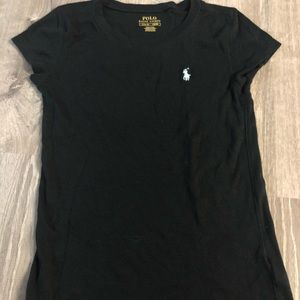 Girls black Raulph Lauren Polo t-shirt